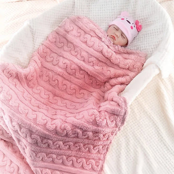 1 peça cobertor de pelúcia para bebê, cobertor para bebê supermacio e aconchegante para meninas e meninos, bebê fofo, criança recém-nascida